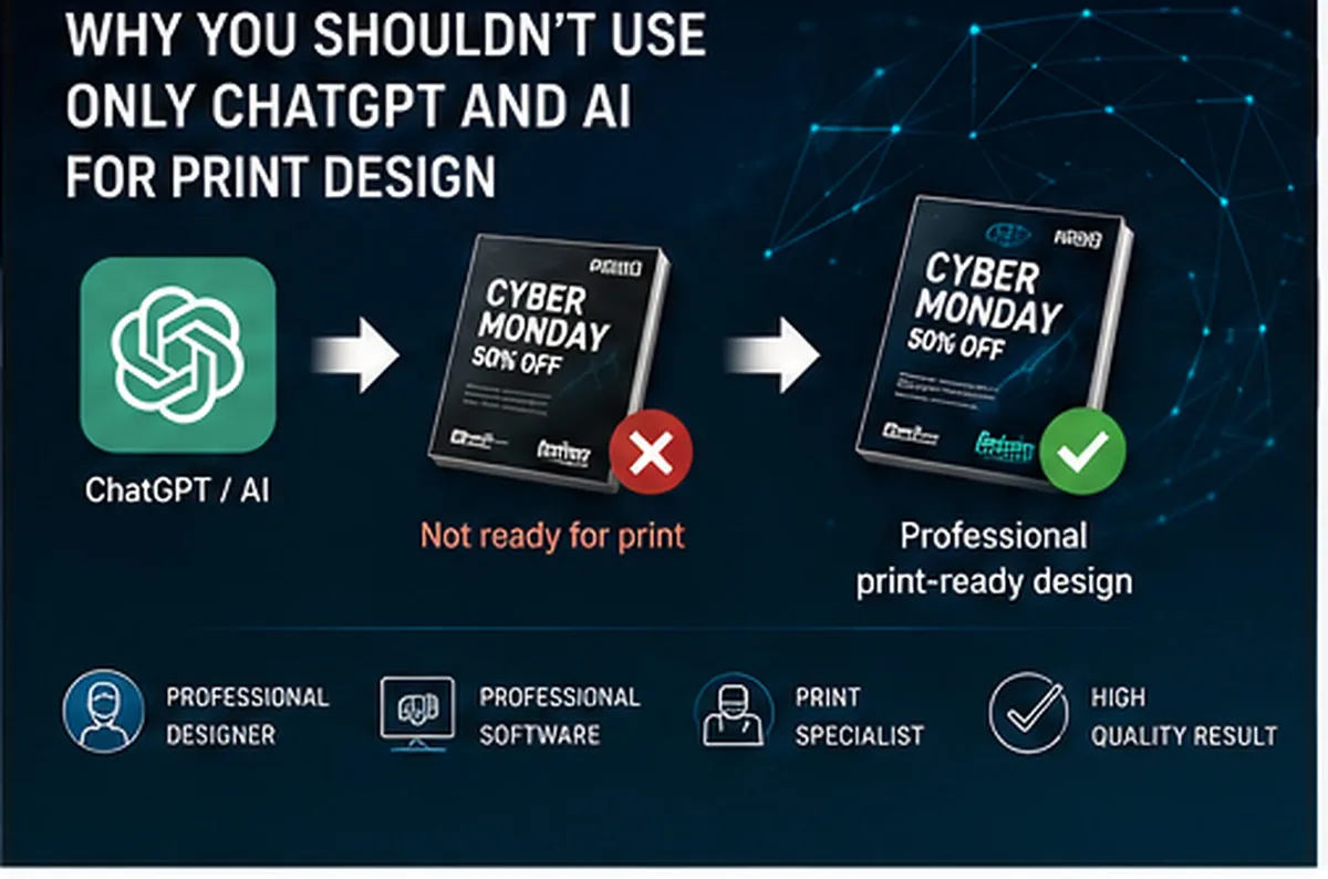 Why You Shouldn’t Use Only ChatGPT and AI for Print Design