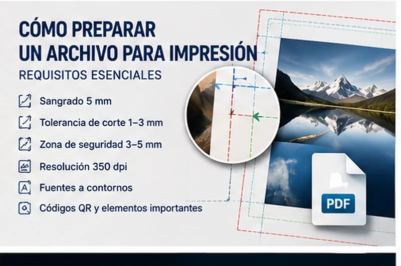 Cómo preparar un archivo para impresión: requisitos esenciales